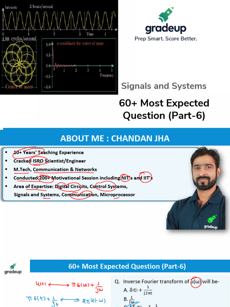 Signals and Systems: Top 60 Questions | PDF | Mathematical Objects ...