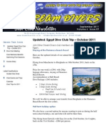 Dream Divers September 2011 Dive Club Newsletter