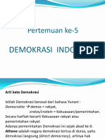 Pertemuan Ke-5 - Demokrasi Indonesia