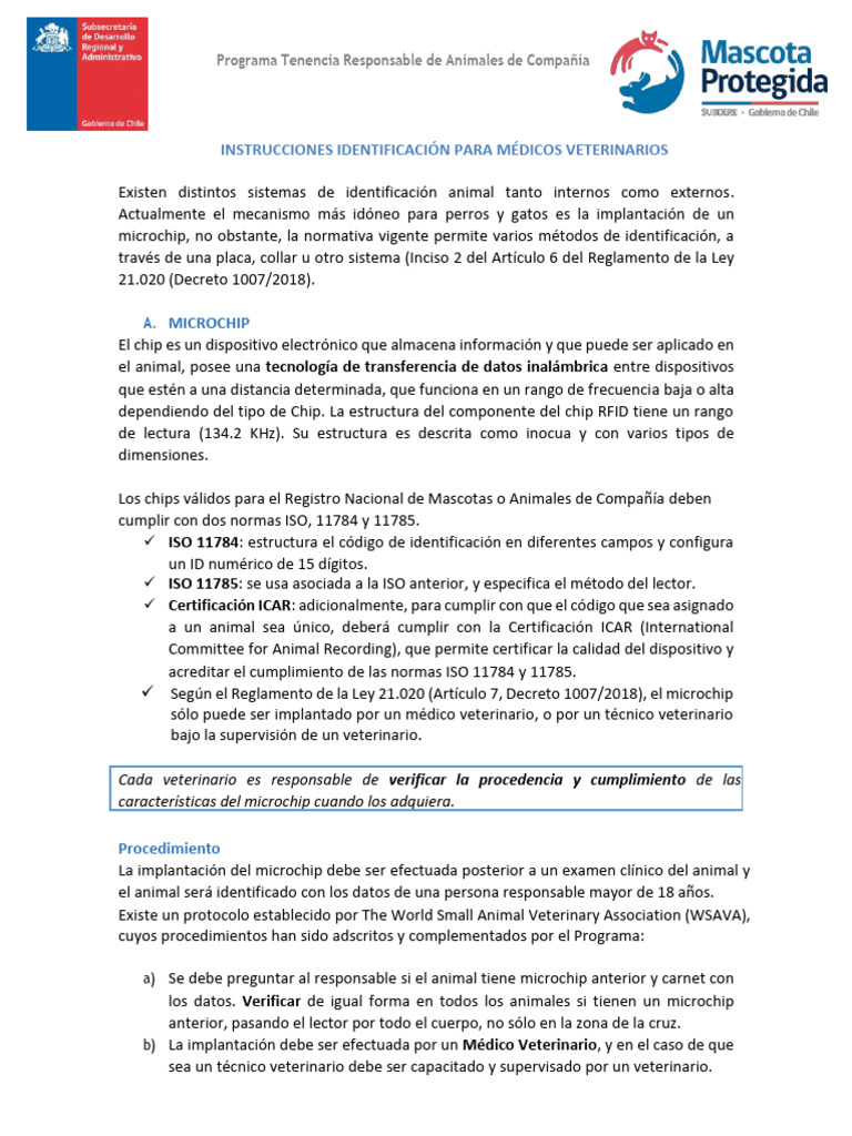 Identificación y Registro de Animales | PDF | Identificación de ...