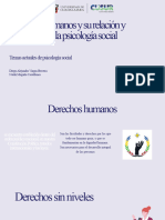 Derechos Humanos y Su Relación y Aplicación en La Psicología Social