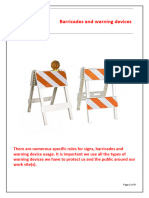 Barricades and Warning Devices