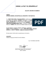 Solicitud Record Academico Paucar Espino