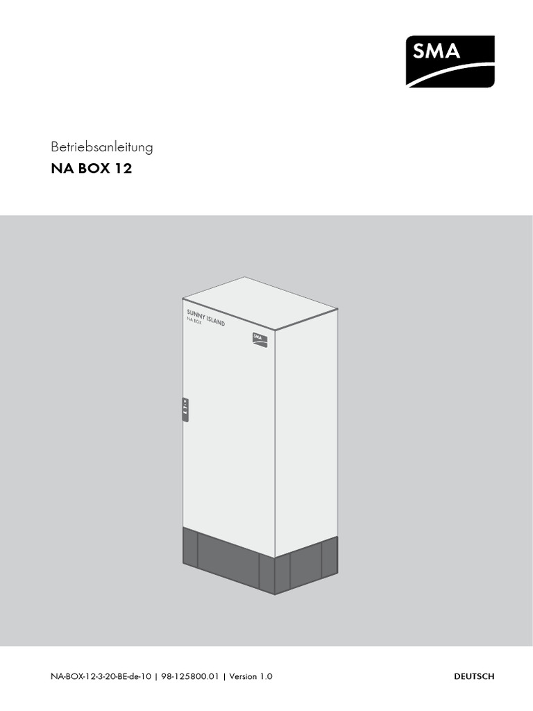 NA-Box12.3-20 Bedienungsanleitungen DE | PDF