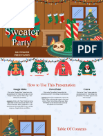 Cute Illustrated Ugly Sweater Party Presentation