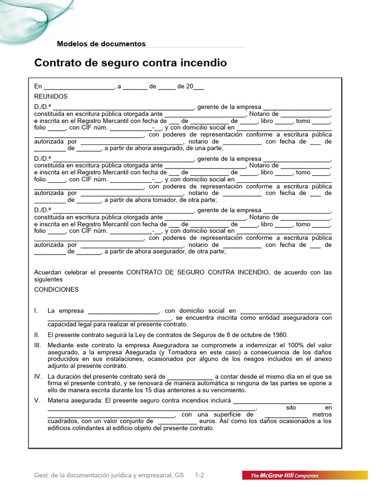 Modelo De Contrato Royalty/modelo Contrato De Seguro