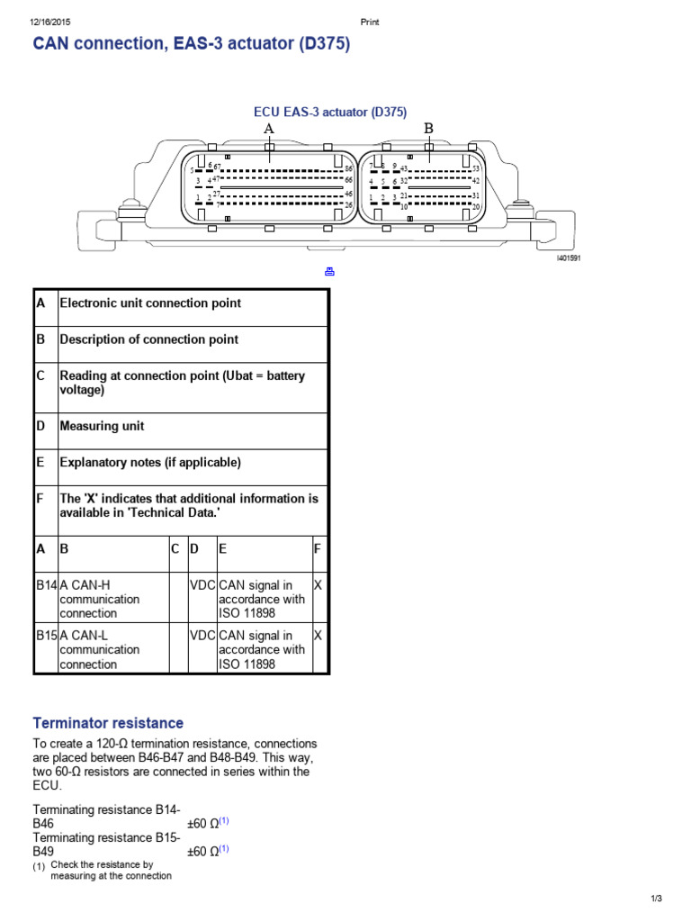 EAS-3 Actuator Connection Guide | PDF