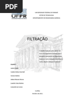 RELATÓRIO FINAL - FILTRAÇÃO