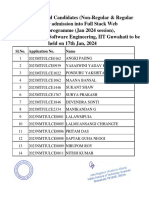 8579list of Shortlisted Candidates (Non Regular & Regular With IIT Guwahati