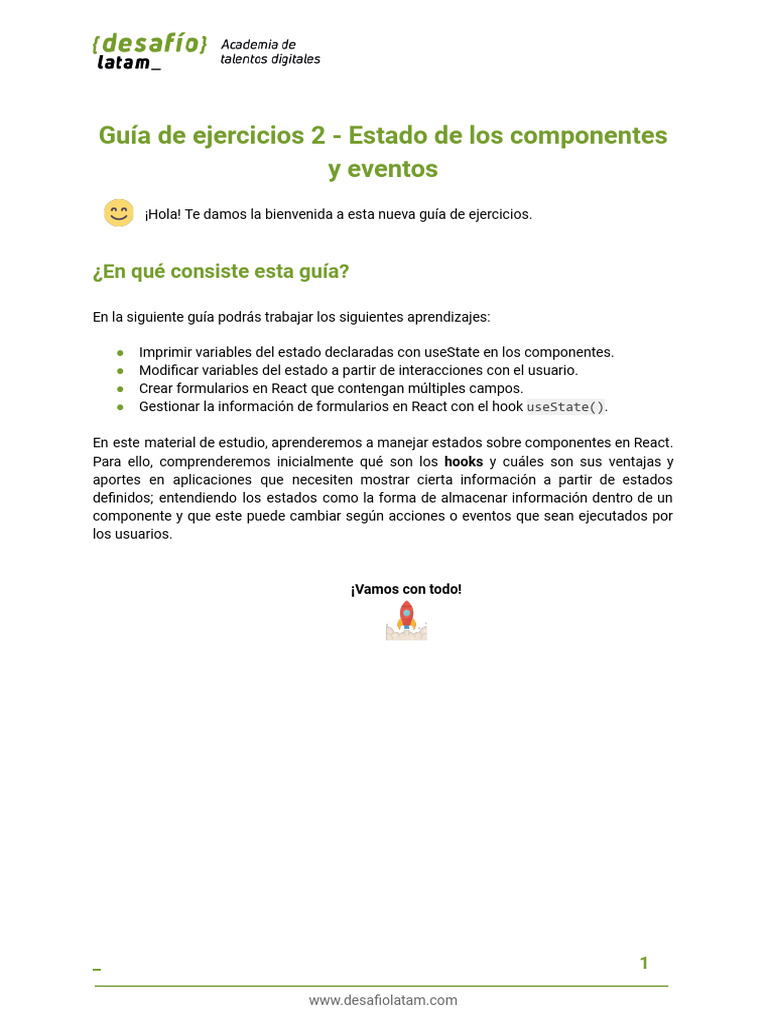 Manejo de Estado y Eventos en React | PDF | Bootstrap (marco frontal ...