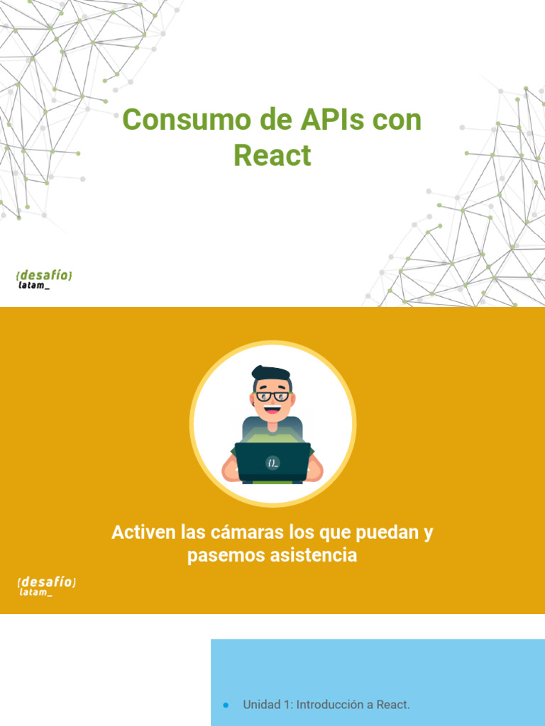 Consumo de APIs en React | PDF | Modelo de objeto de documento ...