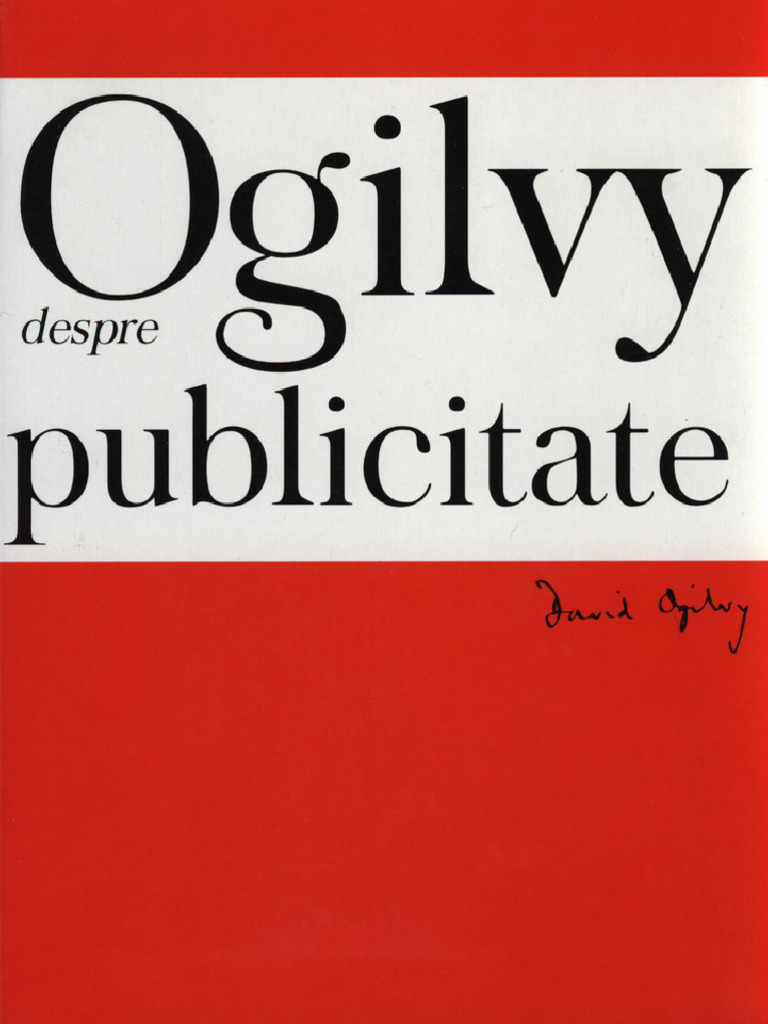 Ogilvy Despre Publicitate by David Ogilvy | PDF