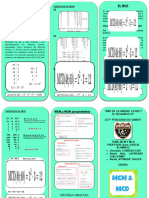 Maximo Comun Divisor y Minimo Comun Multiplo