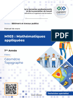 M103 Mathématiques Appliquées À La Topographie