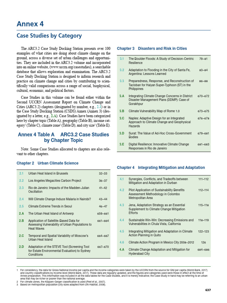 Urban Climate Change Case Studies | PDF | Climate Change Mitigation ...
