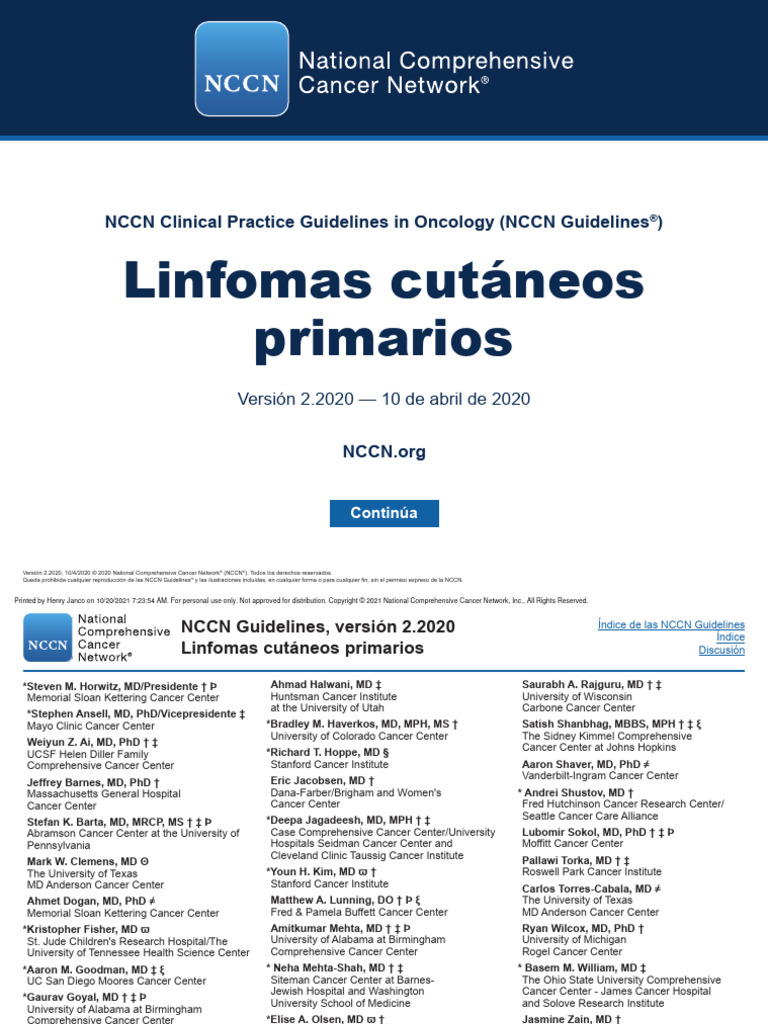 Linfomas Cutaneos | PDF | Doctor Of Medicine | Medicine