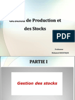 2023 - Partie I - Gestion de Production Et Des Stocks