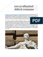 Cicero Și Sfârșitul Republicii Romane