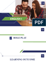 Role Play Instructions - English I MN