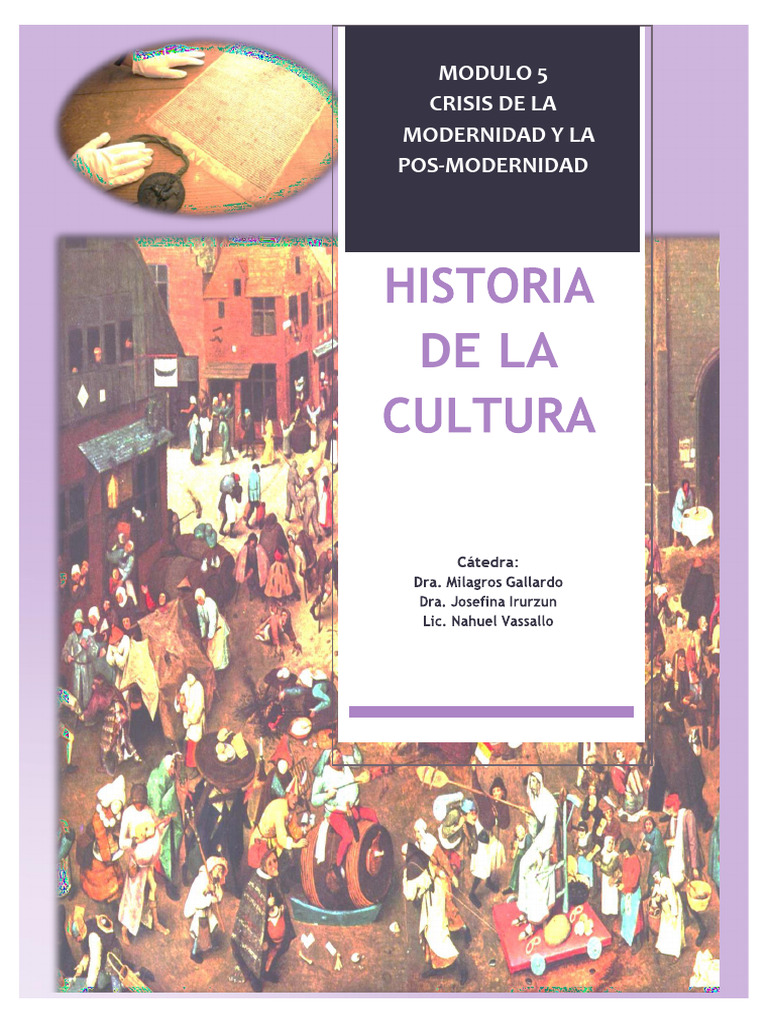 Cuaderno de Cátedra. Modulo 5 - Crisis de La Modernidad y Posmodernidad ...