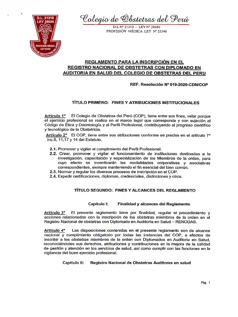 Reglamento Renodas 019 2020 | PDF