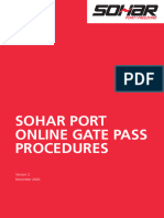 SOHAR - Online - Gate Pass - Procedures