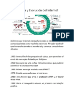 Historia y Evolución Del Internet