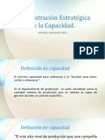 Administración Estratégica de La Capacidad