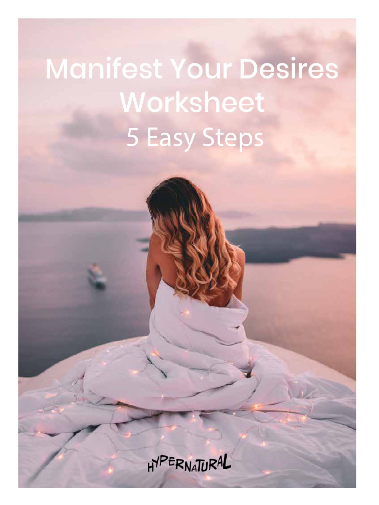 Manifest Worksheet PDF Gratitude Feeling
