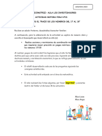 Actividad N21 Motricidad Ina - Investigadores - Recordamos El Trazo de Os Numeros 17-18 - Setiembre 2023