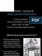 UFND5020 - Ethics, Law and Governance
