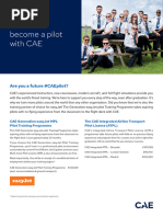 CAE Become A Pilot Leaflet