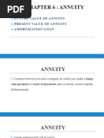 Chapter 6 - Annuity