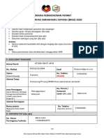 Borang Permohonan Permit Sementara - Dah Isi