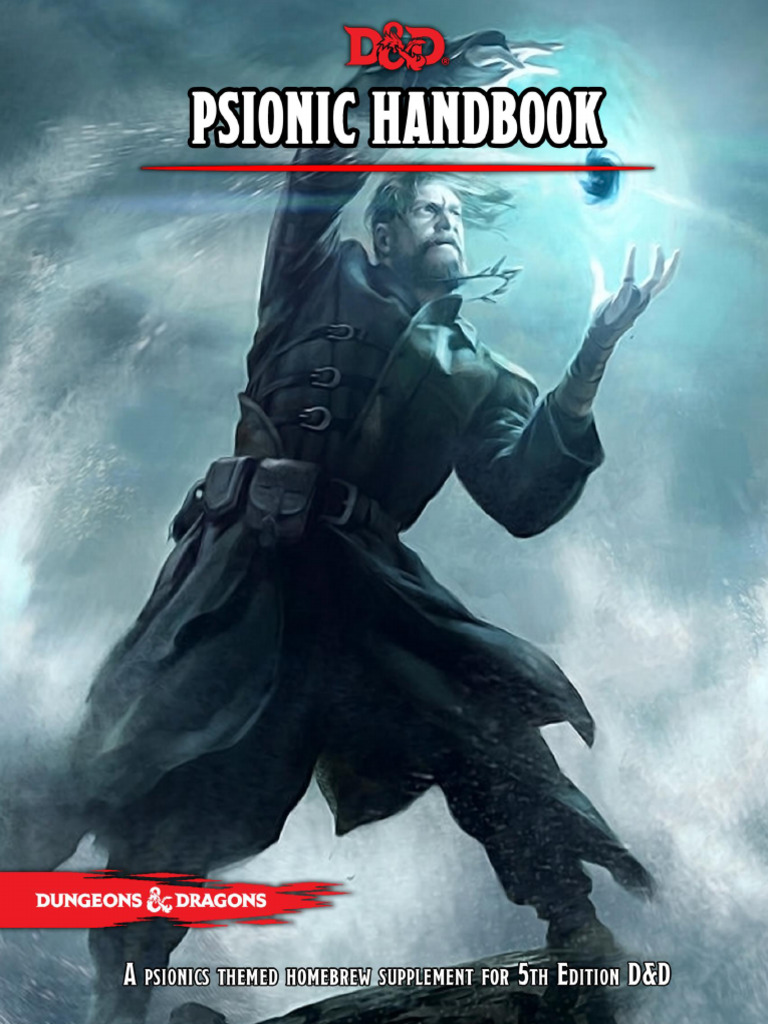 Psionic Disciplines for D&D 5E | PDF | D20 System | Dungeons & Dragons