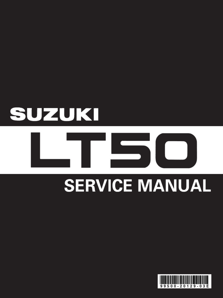 スズキ  350 サービスマニュアル 1991年 LT50 Service Manual 2 | PDF | Piston | Clutch