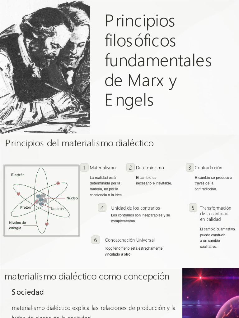 Principios y Materialismo Dialéctico | PDF | Dialéctico | Materialismo