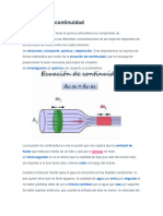 Ecuación de Continuidad