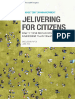 Delivering For Citizens How To Triple The Success Rate of Government Transformations