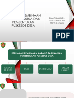 Materi Kebijakan Pembinaan Karang Taruna Dan Pembentukan Puskesos Desa