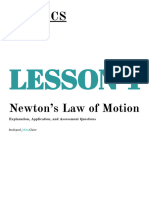 PHYSICS - Newton's Law of Motion