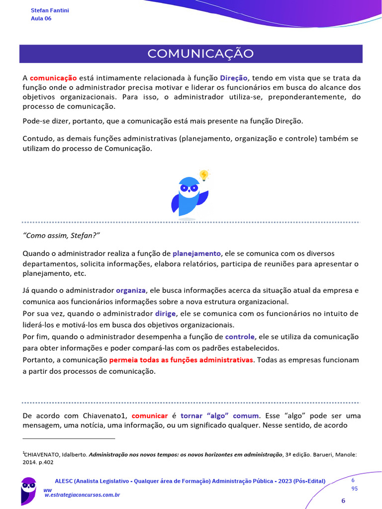 Comunicação nas Funções Administrativas | PDF | Carreira e Crescimento ...
