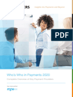 Whos Who in Payments 2020 Complete Overview of Key Payment Providers 2