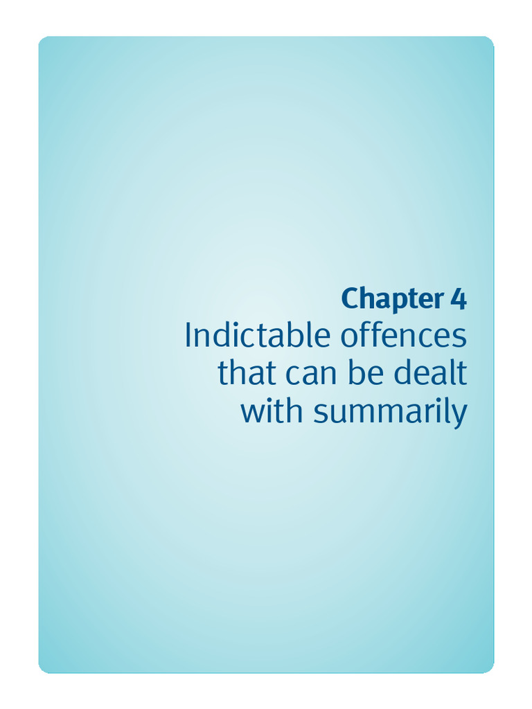 Indictable Offences Dealt with Summarily | PDF | Prosecutor | Magistrate
