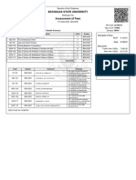 Batangas State University Assessment of Fees: Code Description Unit/s Section