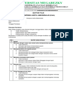 Fakultas Keperawatan Dan Kebidanan: Daftar Tilik Kompresi Aorta Abdominalis (Kaa)