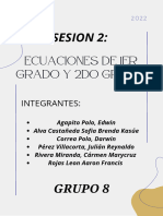 Ecuaciones de 1er Grado y 2do Grado