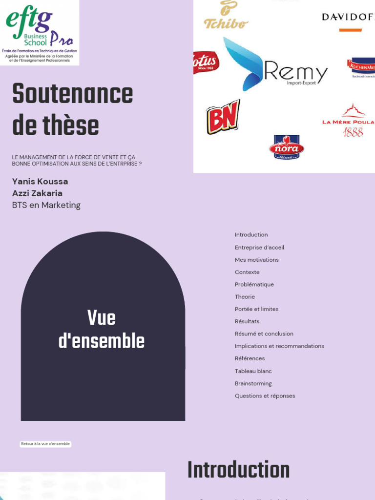 Management de la force de vente en entreprise | PDF | Observation
