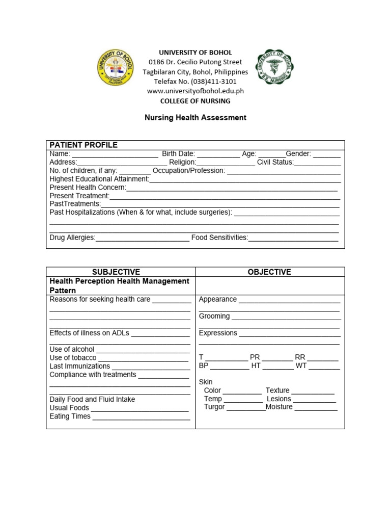 Nursing Health Assessment Patient Profile | PDF | Hiv/Aids | Pregnancy