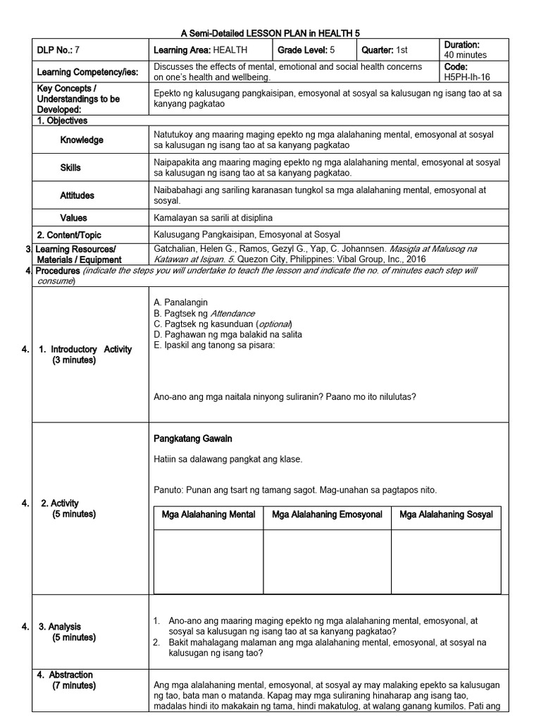 DLP Health 3 | PDF